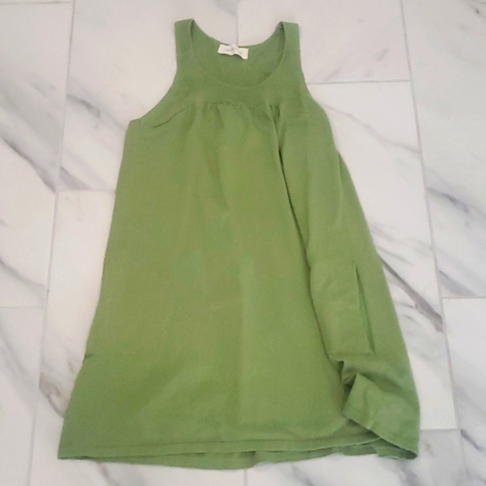 Light green - Laurie b long tank top 100%